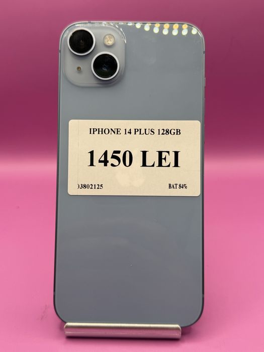 IPHONE 14 plus 128 GB bat 84% •Matei Amanet Margeanului•0380