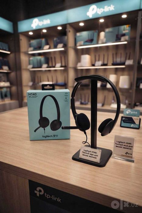 Dostavka.Logitech H340 Coll markazi uchun naushniklar