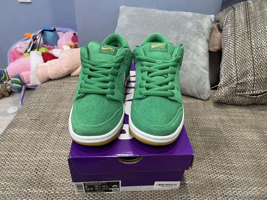 Маратонки Nike SB Dunk Low Pro Saint Patricks Green Здлени Jordan NBA