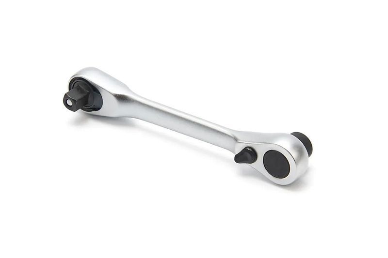 Ключ с тресчотка с два края 2 в 1, 1/4 квадрат и шестостенен държач за