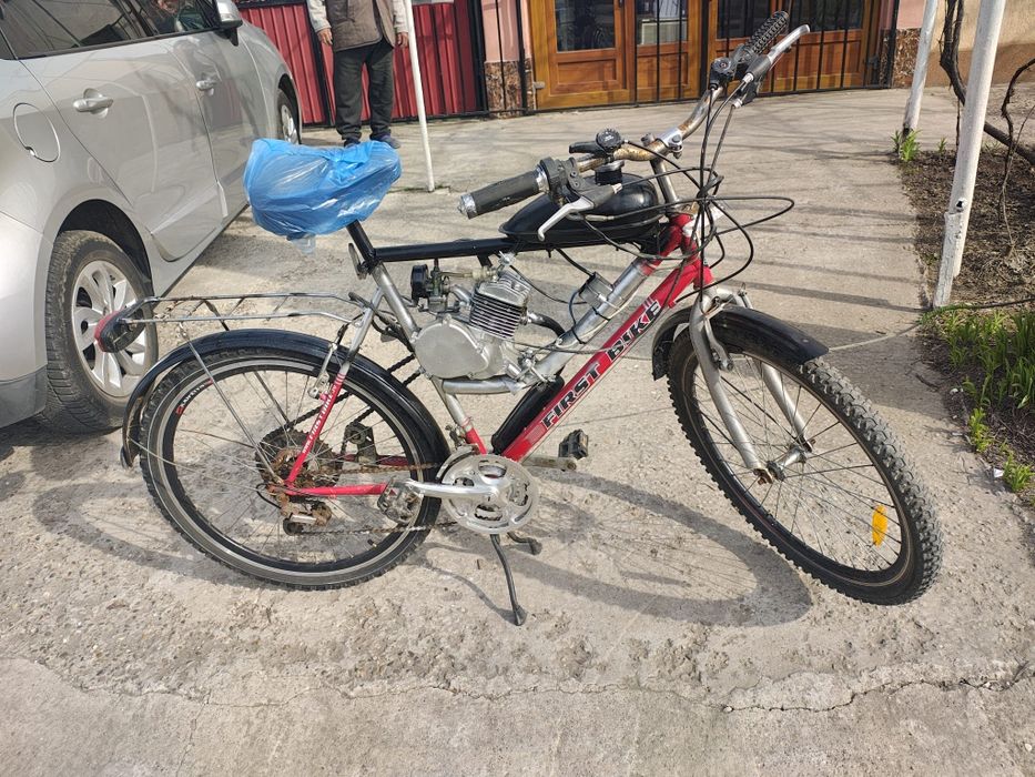Bicicleta cu motor nou 80cc la 1000 lei