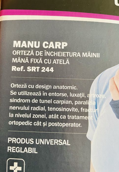 Orteza mana dreapta/stanga