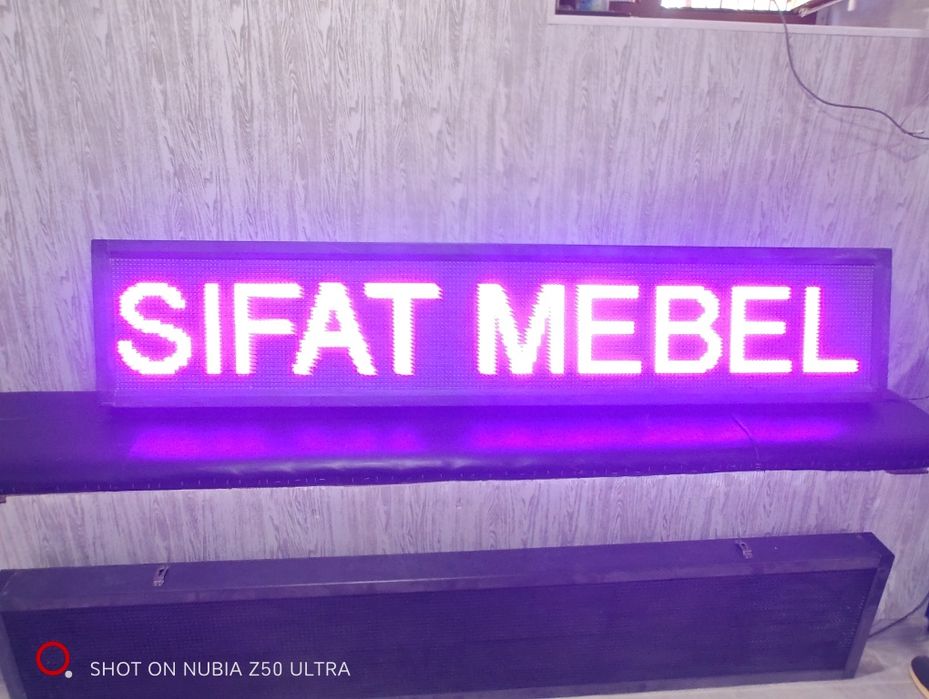 Бегущая строка led ekran sotiladi arzonga bervoraman 210$ kelishiladi