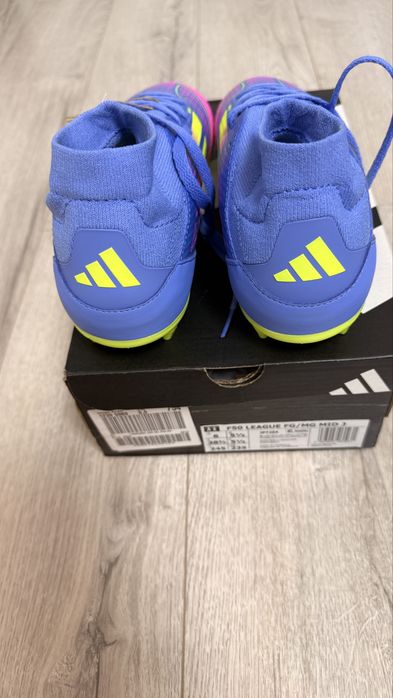 Ghete fotbal copii Adidas F50 LEAGUE FG/MG MID J, marimea 38,5