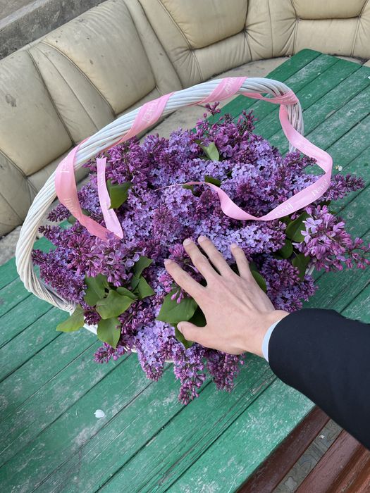 Букет сирень корзина ревл