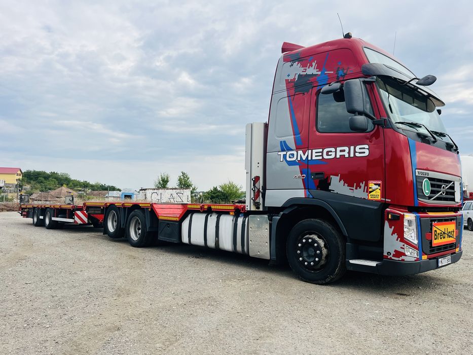 Platforma utilaje Volvo 6x2 / remorca Wielton