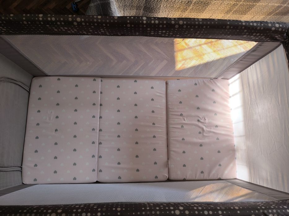 Сгъваемо легло + матрак, 120см /60см