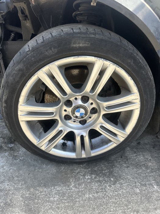 Jante BMW E90 e91 e92 m pachet 5x120 17” anvelope de vara doua latimi