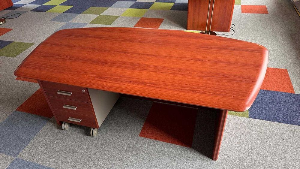 Vand masa de birou lemn si dulap cu sertare set