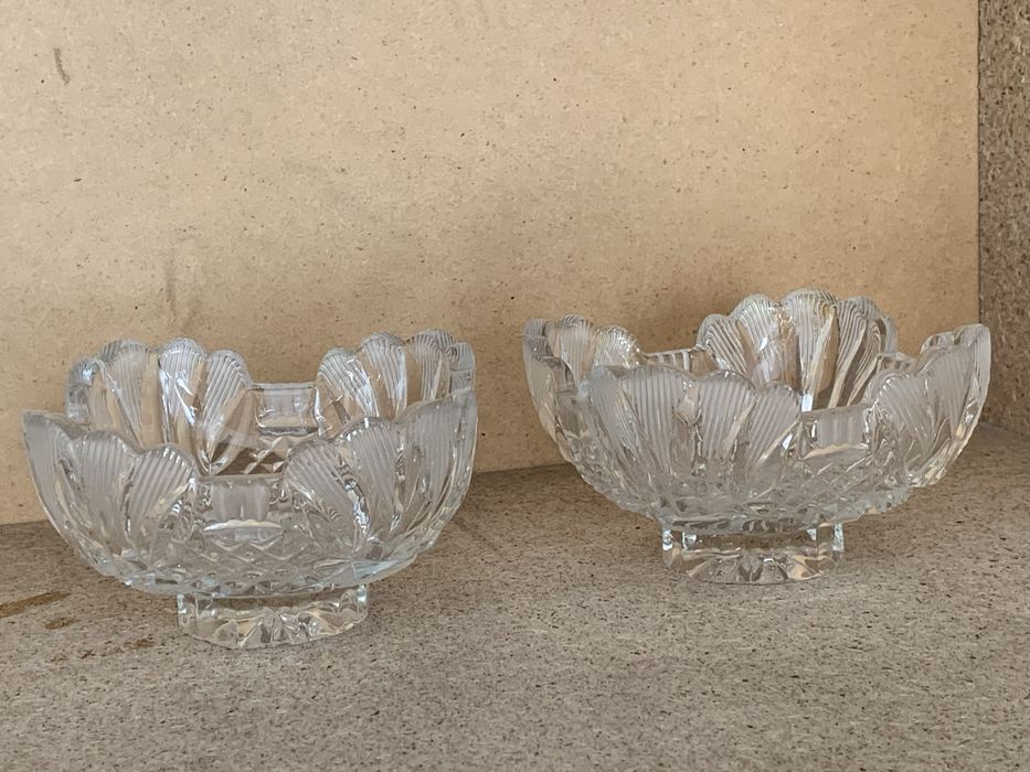 Хрустальные вазы посуда хрусталь 10 шт