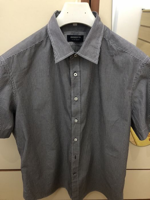 Camasa maneca scurta Steilmann Stones Bigotti ca noi L / XL Slim