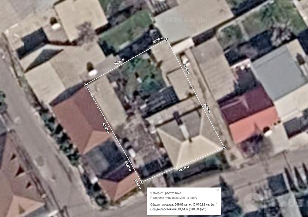 Продается участок 5.4 сотки в Мирабадском районе