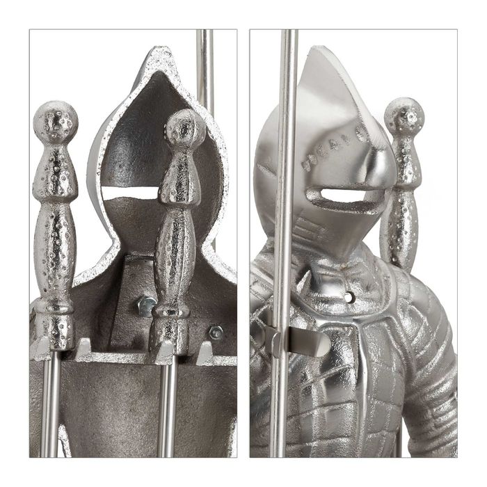 Set accesorii semineu 4 piese design medieval din fonta 72x21x12.5 cm
