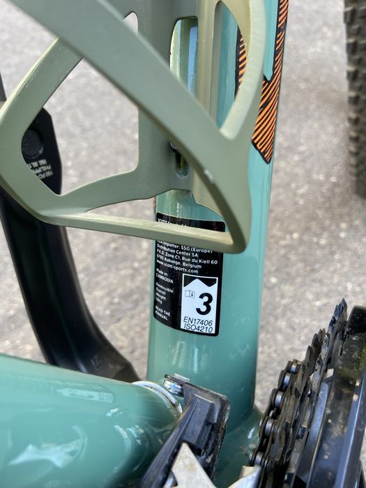 Scott Roxter 26 XS verde – foarte puțin folosită + accesorii