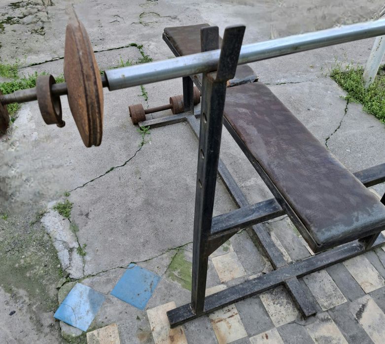 Тренажёр, штанга,гантели