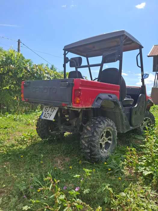 UTV/Vehicul utilitar 4x4 cu benă basculabilă. Alternativa la ATV - cu volan