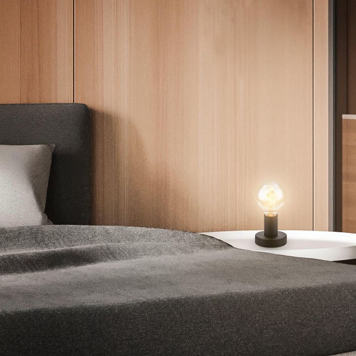 Lampă de noptieră retro cu întrerupător prin cablu, soclu E27 Briloner