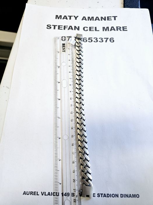 Vand bratara din argint 925 49.74 g cod 624