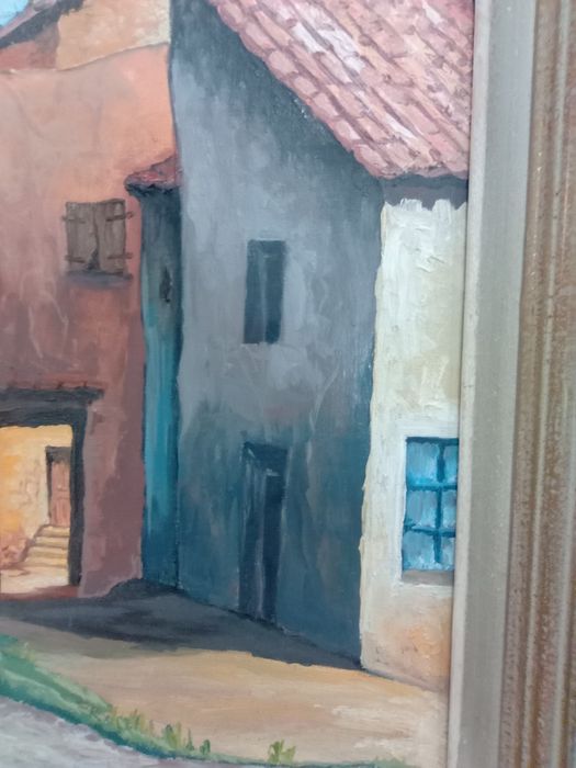 Картина маслени бои ​„Провинциален уют“ (1968 г.)