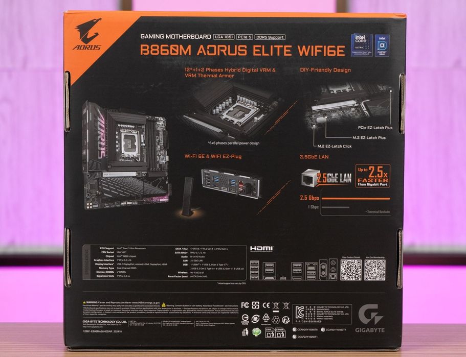 B860M Aorus Elite WiFi 6E