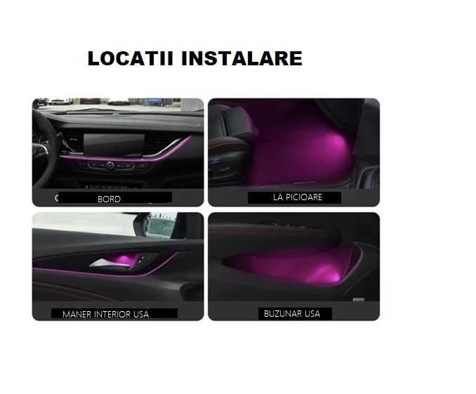 lumini ambientale auto premium 18 in 1, Simphony , Neon Acrilic