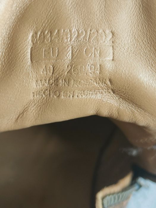 Ghete piele Massimo Dutti originale
