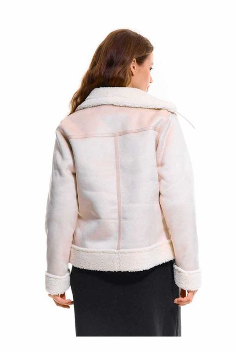 Ново яке от имитация на велур, Зимно яке с качулка, L размер