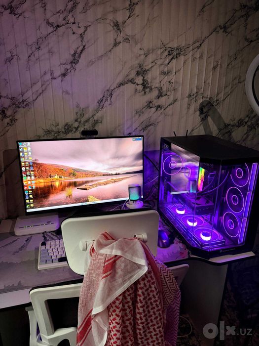 топовый компьютер rtx 5070 intel ultra 7 аквариум кейсларда
