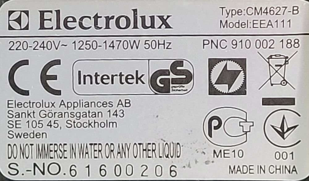 Expressor Electrolux 15bar