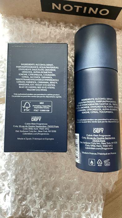 Мъжки Парфюм calvin klein defy ПОДАРЪК ЗА СВЕТИ ВАЛЕНТИН!!