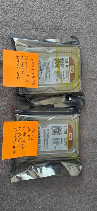 2 HDD 3,5 WD Red pentru NAS (1TB buc)