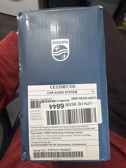 Casetofon auto PHILIPS USB Bluetooth Telefon NOU