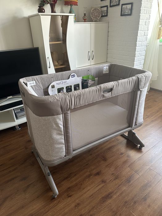 Приставная кроватка Chicco Next2Me Forever (Almond)