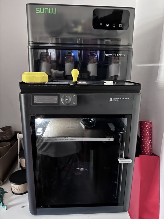 Bambu Lab P1S Combo + Sistem SUNLU încălzire/dezumidificare filament