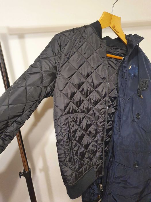 OFERTA Parka /Geaca barbati Zara interior detasabil  mar L - NOUA alba