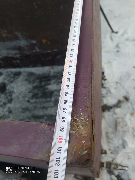 Срочно. Бак металлический для воды, 2 куба. 1*2*1м.