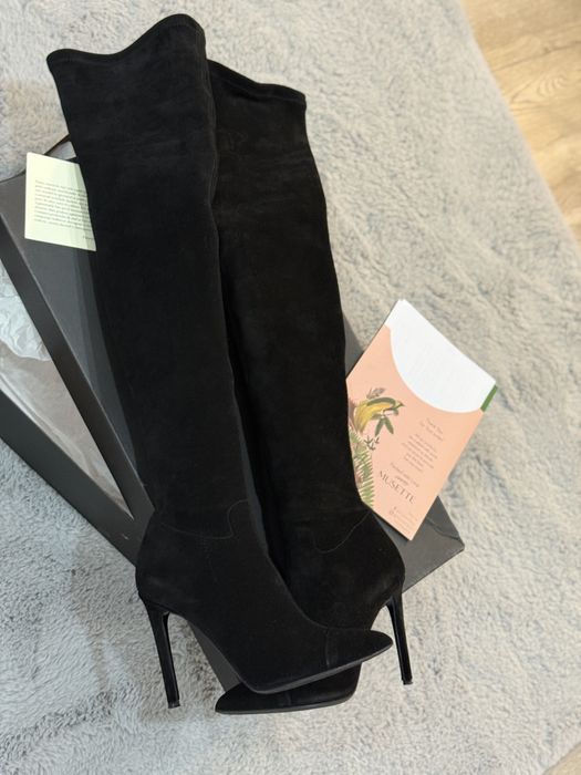 Cizme cu toc subtire  Musette