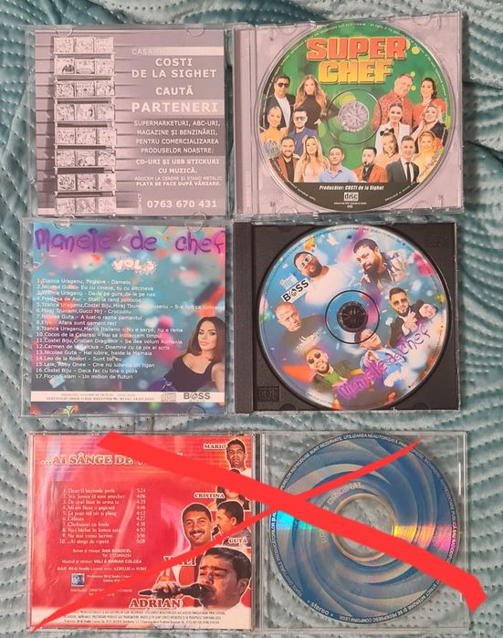 Vand CD-uri Manele si Muzica Romaneasca