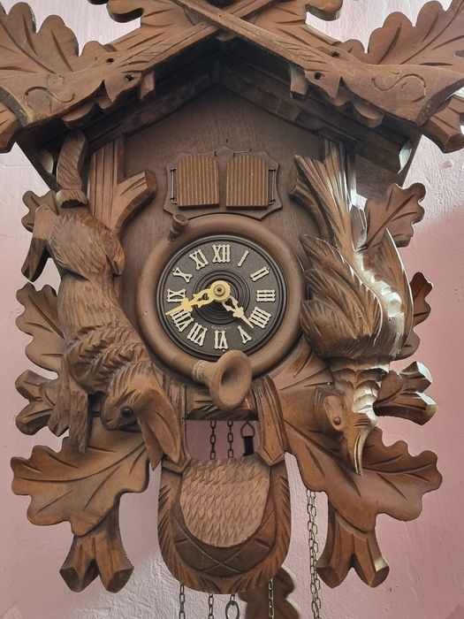 Ceas cu cuc vest german cu tematica vanatoreasca