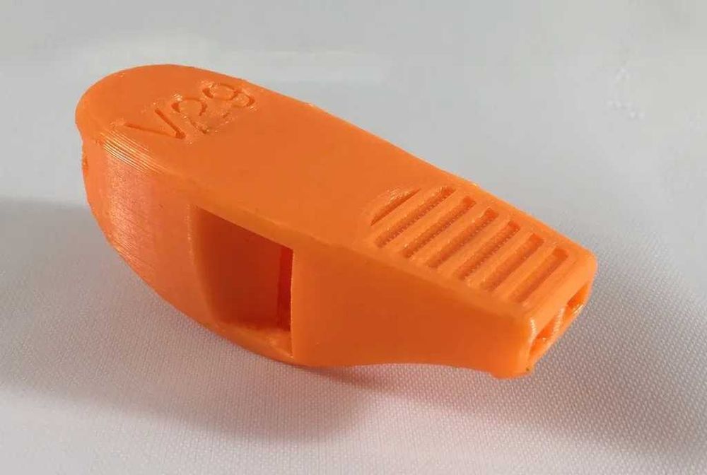 Самый громкий свисток в мире, напечатано на 3D принтере