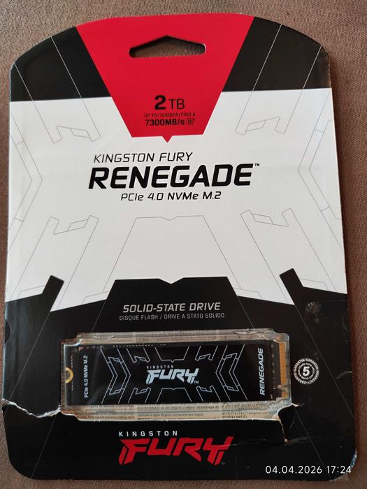 SSD 2TB Kingston Fury Renegade M.2 SFYRD/2000G