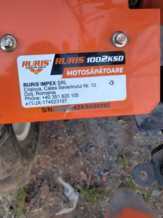 Vind ruris Diesel 1002kSD in rodaj cumpărat de nou