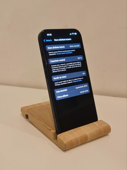 iPhone 16 Plus 256GB Negru/Black 5G | Impecabil, Baterie 100%