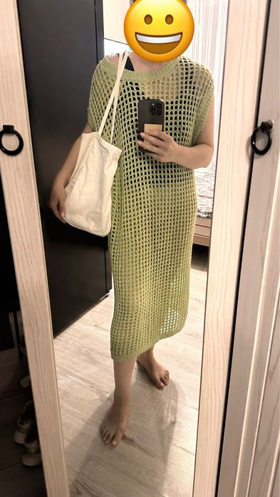 Вязаное платье free size