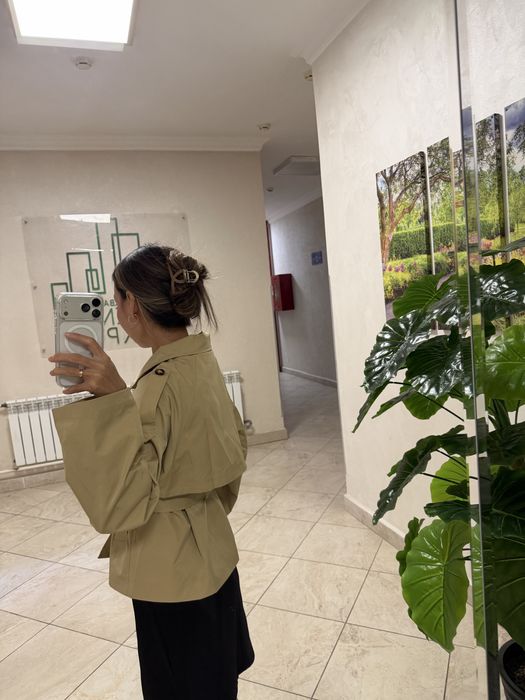 Тренч с поясом в