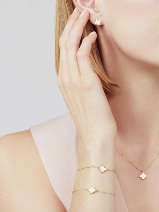Brățară Van Cleef & Arpels MINI Aur 750 Alb