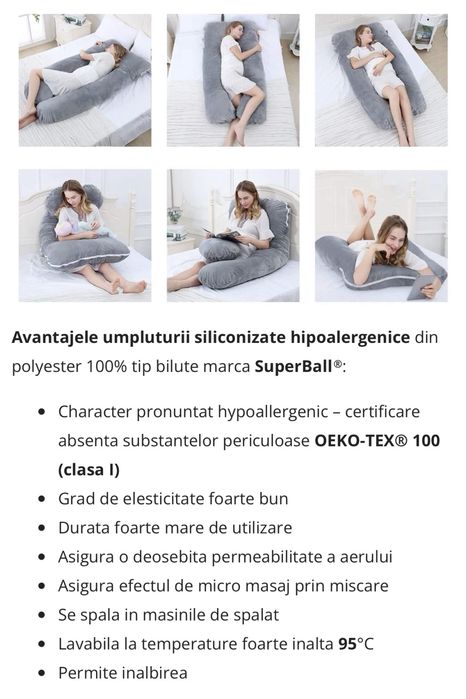 Pachet bebelusi (Pernă alăptare + Baby nest + Protecție pătuț + Pernă gravide + Pernă cilindrică)