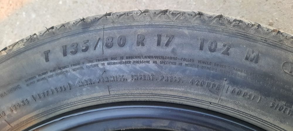 Резервна гума патерица BMW 17"