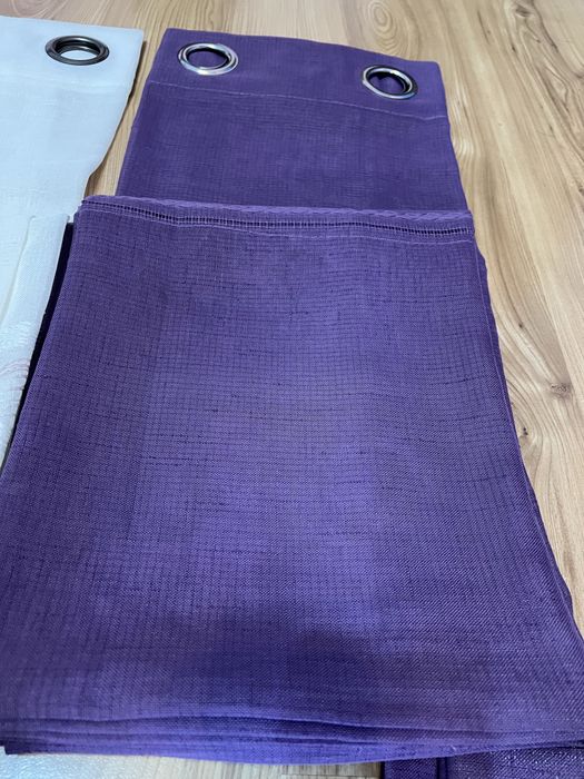 Пердета 150*260 бяло и лилаво