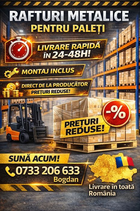 Polițe zincate pentru rafturi metalice